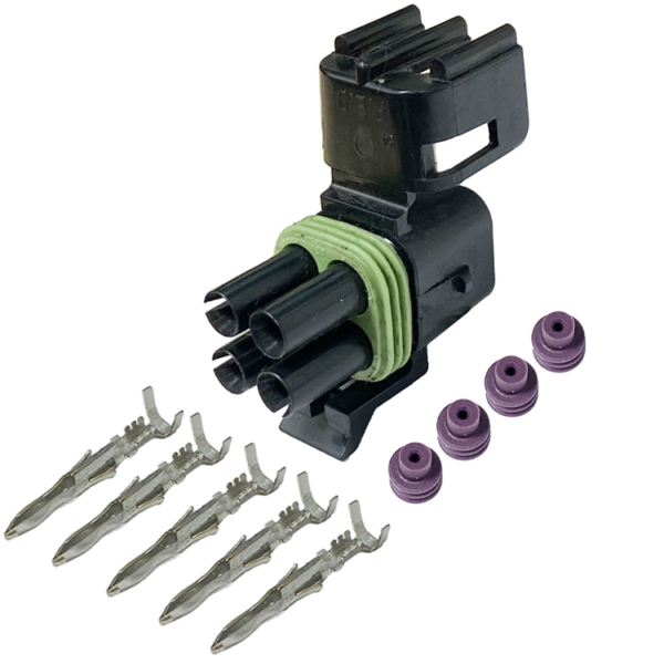 4 Socket Male Housing Square