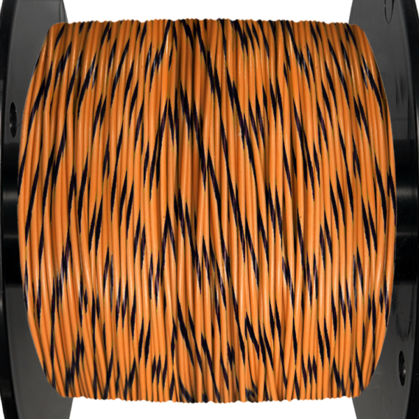 18AWG Wire - Orange/Black