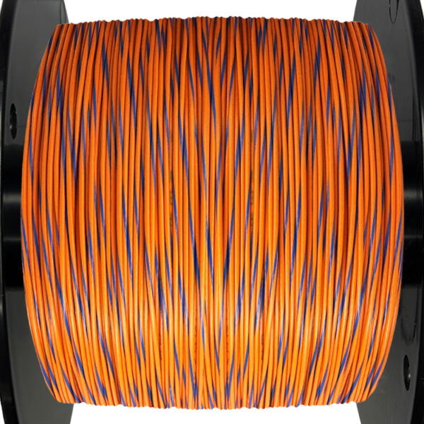 18AWG Wire - Orange/Blue
