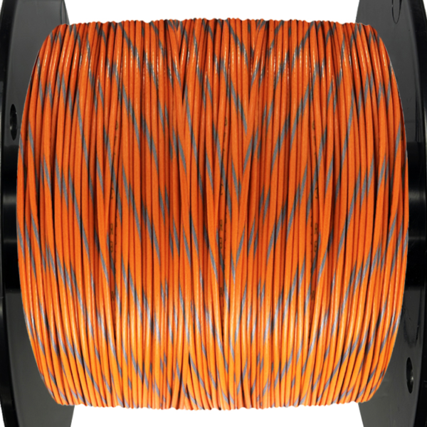 18AWG Wire - Orange/Gray