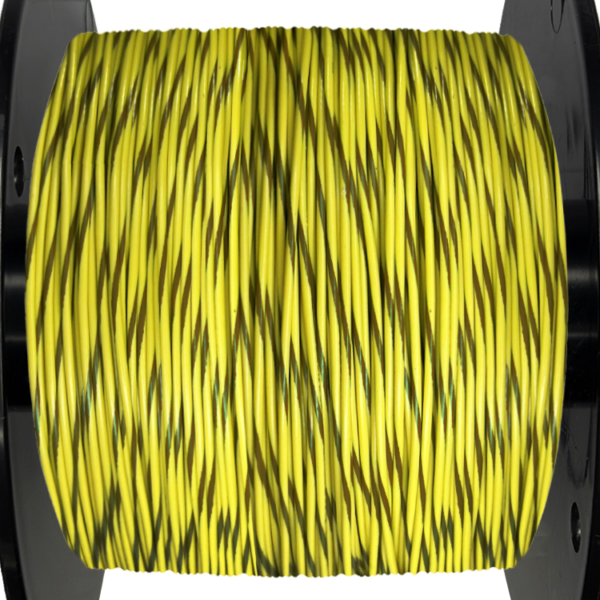 18AWG Wire - Yellow/Brown