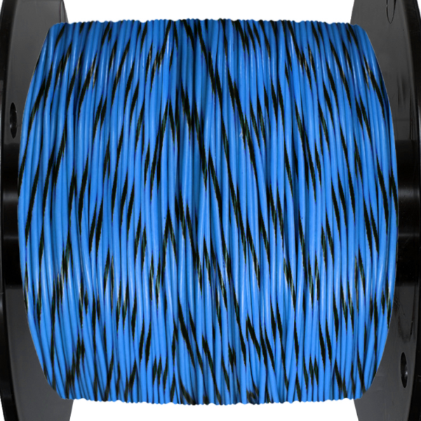 18AWG Wire - Blue/Black