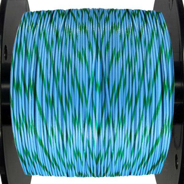 18AWG Wire - Blue/Green