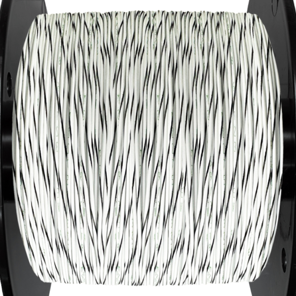18AWG Wire - White/Black