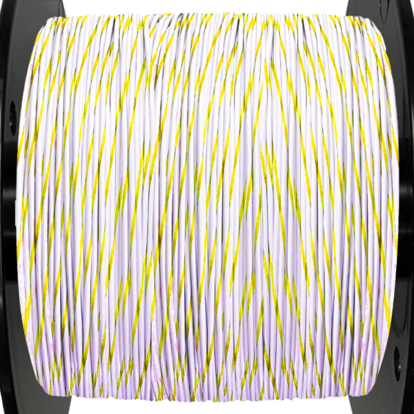 18AWG Wire - White/Yellow