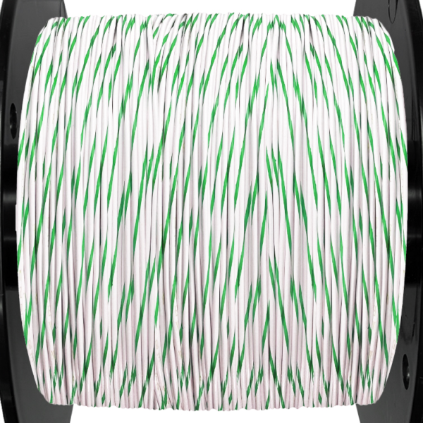 18AWG Wire - White/Green