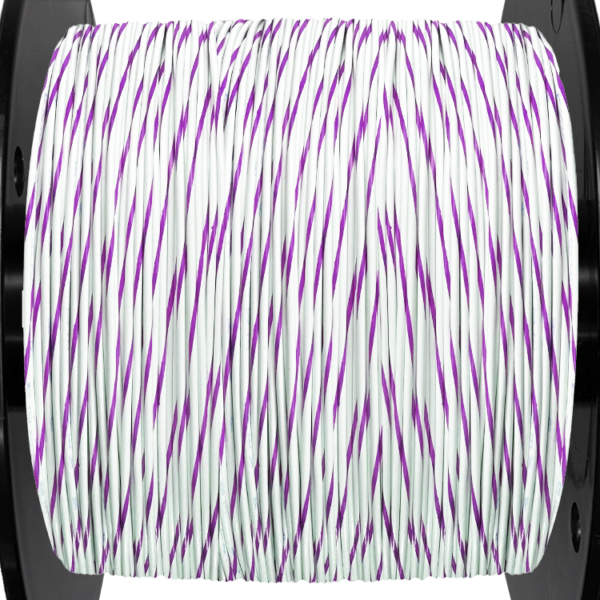 18AWG Wire - White/Violet