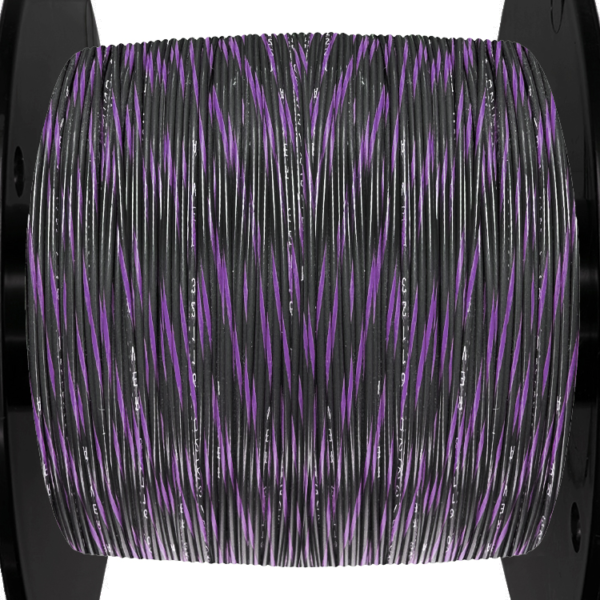20AWG Wire - Black/Violet