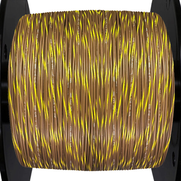 20AWG Wire - Brown/Yellow