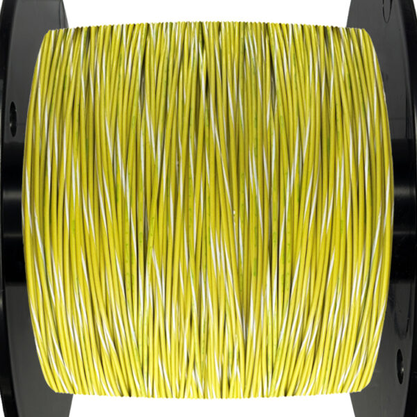 22AWG Wire - Yellow/White