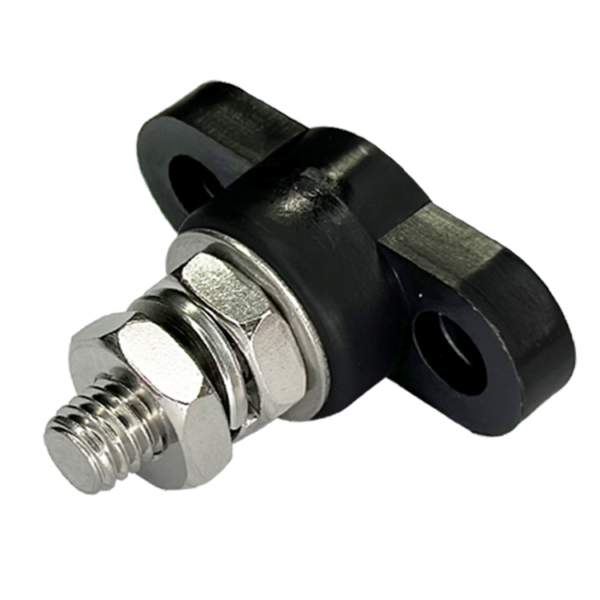 Single Post Junction Block - 3/8" Post - Black