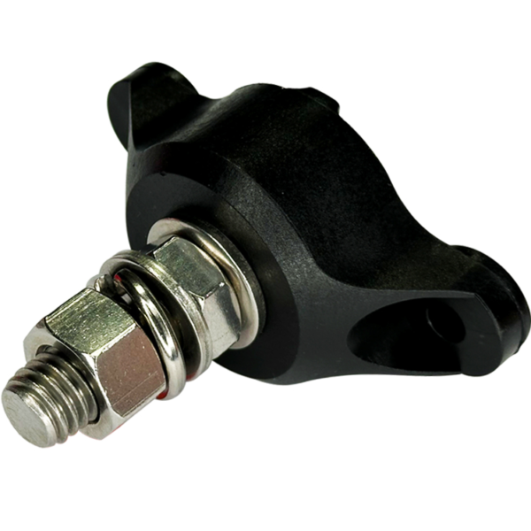 Single Post Heavy Duty Junction Block - 1/2" Post - Black